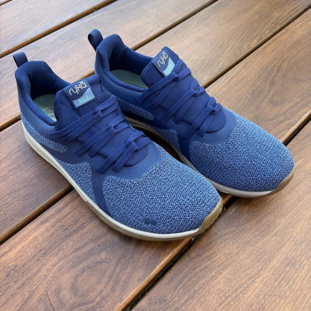 Ryka Fizz Women's Walking Sneakers Blue Knit Size 10M